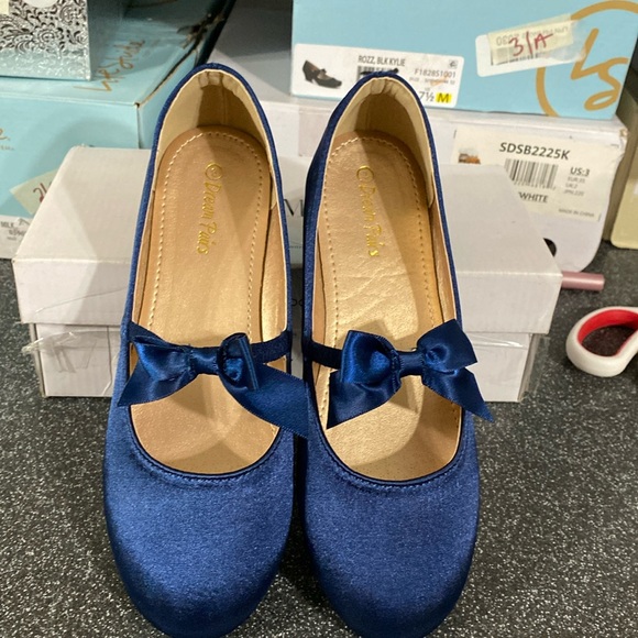 DREAM PAIRS Girls Dress Shoes Bowknot Ballet Shoes size 3 - Picture 5 of 8